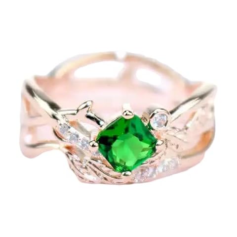 925 Sterling Silver Shiny Full Diamond Gemstone Ring Cubic Zirconia Rings CZ Diamond Ring Emerald Ring Eternity Engagement Wedding Band Ring for Women (US Code 7) Cover