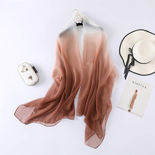 Women Unique Summer Beach Scarves Long Silk Like Ombre Shawl Head Wraps2