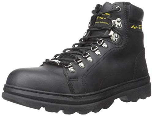 Ad Tec Men's 6" Ankle Laceup Leather Certified Work & Hiker Boot | Steel Toe, Padded Collar, Cushioned Insole & Oil Resistant Outsole #TOP26