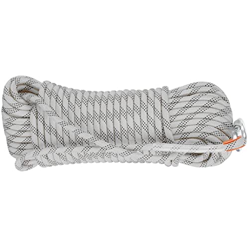 Multi-use 18mm Outdoor Rope Home Emergency Escape Rope, Multifunctional Cord Safety Rope 10~200m for Magnetic Fishing Hiking Caving Camping Rescue Tree (Color : White, Size : 18mm x 180m)