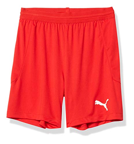 PUMA Unisex Youth TeamFinal 21 Knit Shorts, Red, S
