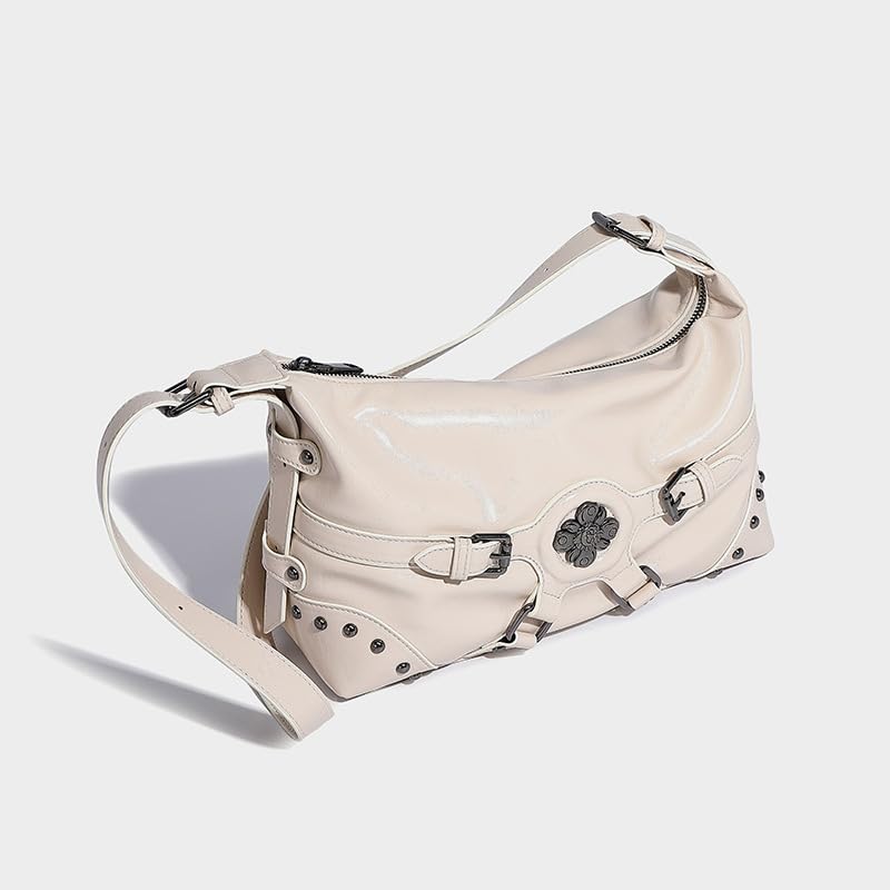 Vintage Shoulder Purse Tote Bag (Studded Design) – Trendy Handbag Y2k Aesthetic Chic Sling Purse Fashion Designer3