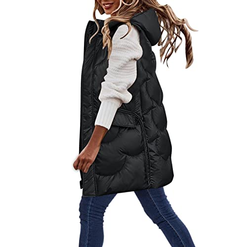 Doudoune longue sans manche femme la solution idéale contre le vent froid pour un hiver chaud
