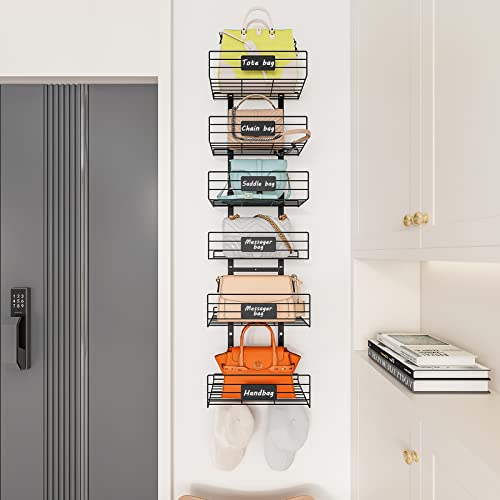 Over-The-Door-Detachable-Storage-Organizer-Rack-with-Name-Plate-Stickers-Tapes-Can-Use-As-12-Part-Wall-Mounted-Adjustable-Suit-for-Small-Backpack-Hanging-Purse-Handbag