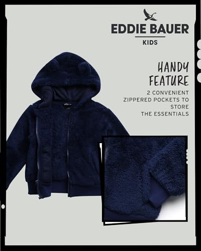 Eddie Bauer Toddler Zip Up Hoodie - Kids' Ultra Soft Sherpa Fleece Hoodie Sweatshirt for Toddler Boys and Girls (2T-4T)4