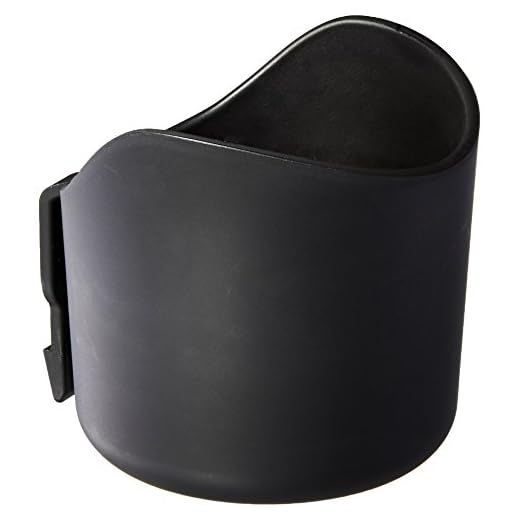 Clek Drink-Thingy Baby Car Seat Cup Holder for Foonf & Fllo Car Seat Models - Attaches Easily to Either Side, Dishwasher-Safe (Black)