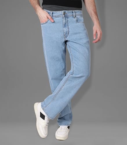 Image of i'sol Men's Loose Baggy Fit Wide Legged Jeans