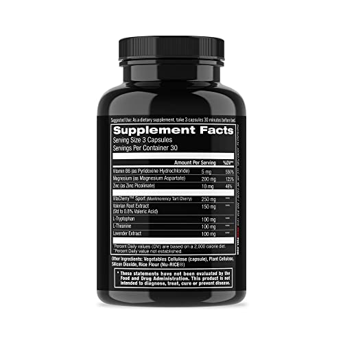 Jocko Fuel Good Night Natural Sleep Aid For Adults - Sleeping Pills For Rest & Recovery, Non-Habit Forming With Magnesium, Lavender & Valerian Root (90 Capsules) #TOP3