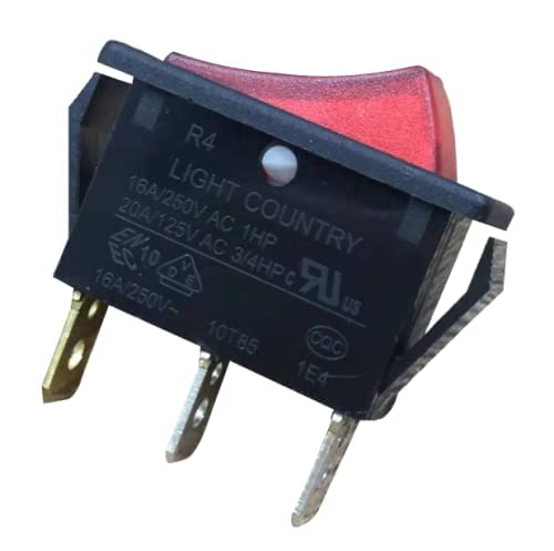 Miniatura 2 de Interruptor basculante iluminado encendido apagado para chimeneas eléctricas FMI Desa 120927-24 120 voltios (1 paquete)