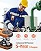 TopTes Guard-863Pro 4 Gas Monitor Multi Gas Detector for H₂S, CO, LEL, and O₂, with TFT Color Screen, Upgraded O₂ Sensor (5-Year Lifespan), USB Data Export, 18h Battery Life, Reliable for Work & Home