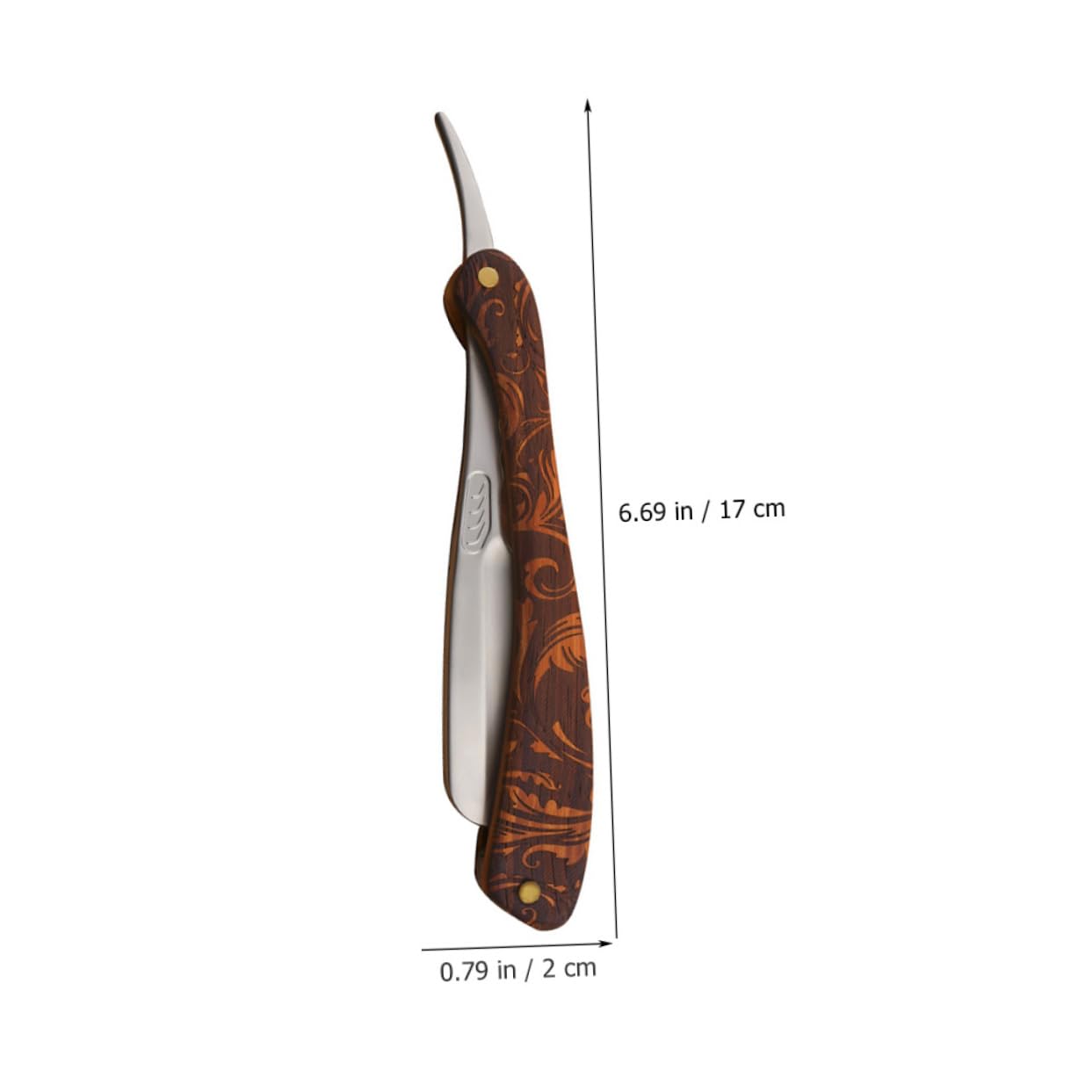 Gatuida Rasoio Da Uomo in Acciaio Manuale Pieghevole Porta Lame Per Barba e Sopracciglia Rasoio Vintage Sicuro Anti-taglio Per Impiego Domestico e Professionale