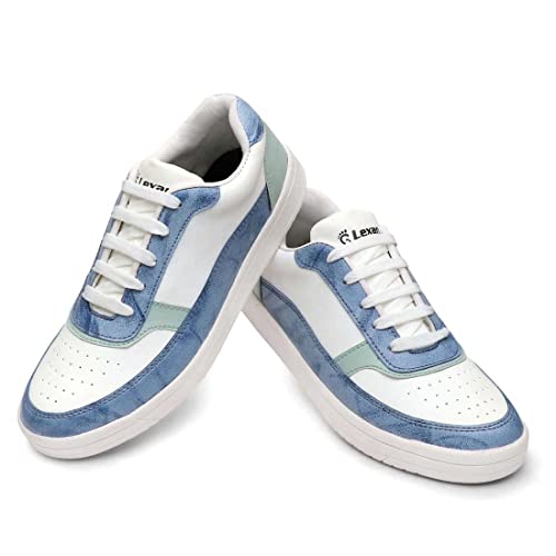 Image of Men's Sporty Stylish White Sneakers Shoes