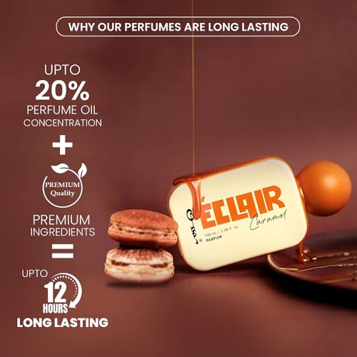 Image of Ossa Gourmand Eclair Caramel Parfum For Men And Women, 100ML | Premium Long lasting Fragrance With Mandarin, Cacao, Rosewood, Caramel & Vanilla Notes | Memorable Gift for All Occasions