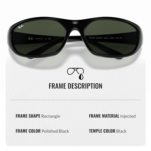 Image of Ray-Ban RB2016 DADDY-O Rectangle Shaped Sunglasses for Men & Women with Official RAYBAN Eyewear Kit