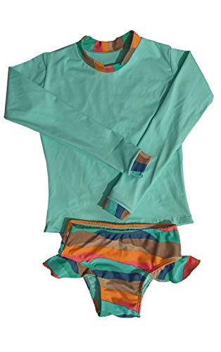 Conjunto infantil menina proteção UV - Blusinha e calcinha de biquíni 0 a 12 anos (6)