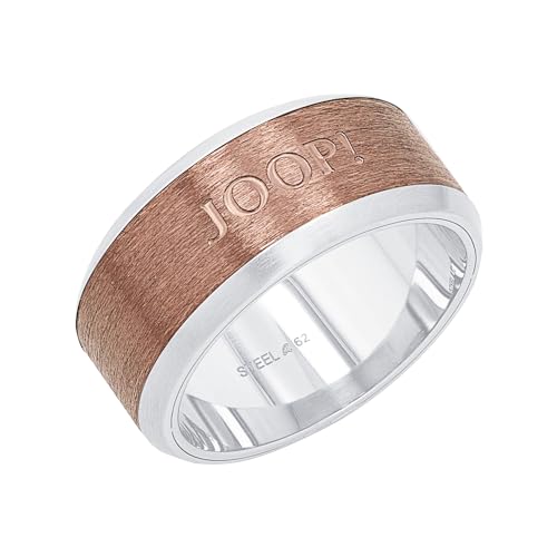 Joop! Ring Edelstahl Herren Ringe, Silber, Kommt in Schmuck Geschenk Box, 2038041