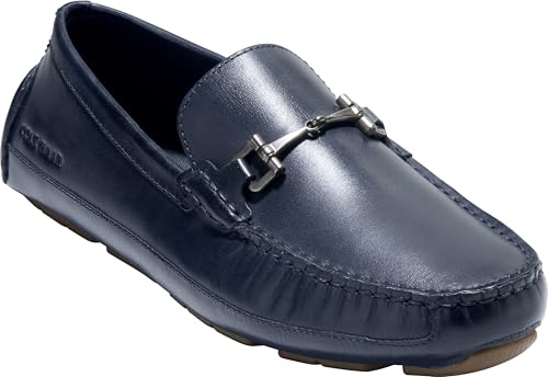 Cole Haan Men's Wyatt Bit Driving Loafers, Midnight Moon/Gum, 11-M US4