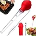 Liekadijiae 22ml Bratenspritze, Truthahn-Spritze, Bratenspritzen mit Backpinsel Fleisch Marinadespritze Reinigungsbürste, Bratenspritze für Fleisch Bratspritze Pipette Huhn Backen Kochen