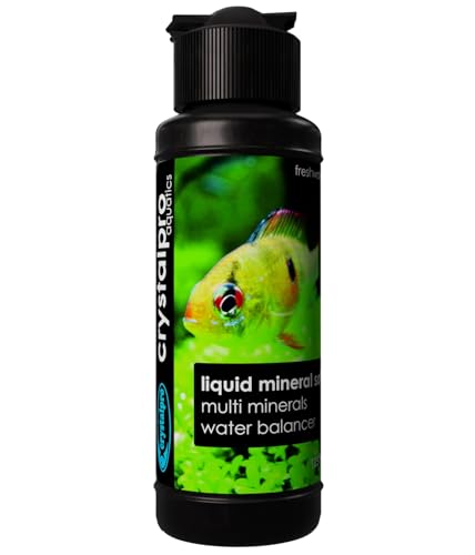 Crystalpro Liquid Mineral Salt 4.2 Oz - Liquid Aquarium Salt for Tropical Freshwater Fish - Reduces...