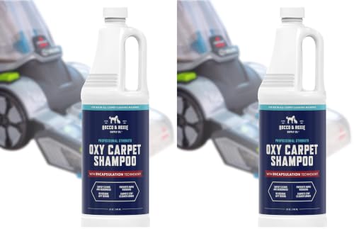 Image of Rocco & Roxie Carpet Cleaner Solution for Pets - Pet Stain Remover, Use In Any Carpet Shampooer Machine - Deep Cleaning For Everyday Dog Odor On Couch, Upholstery, and Rugs (Pack of 2)