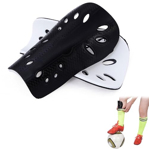 Parastinchi da Calcio Uomo Ergonomici, Nero