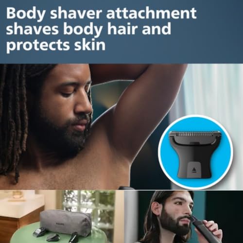 PHILIPS Multigroom Series 9000 24-in-1 Trimmer Beard, Hair & Body Grooming Kit | Precision Trimming Comb, Self-Sharpening Steel Blades, BeardSense Technology, Waterproof, Packaging May Vary - image 5