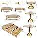 MACIFECI Gold Cake Stand Set, Gold Dessert Table Display Set for Wedding, Party, Birthday, Baby Shower, Event Bridal Celebration