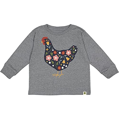 T-shirt à manches longues floral John Deere idéal pour les sorties en plein air des jeunes