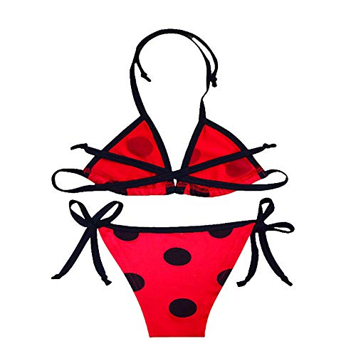 Lito Angels Girls Polka Dots Swimsuit Bathing Suit Poolside Swimwear Tankini Triangle Bikini Two Piece Set2