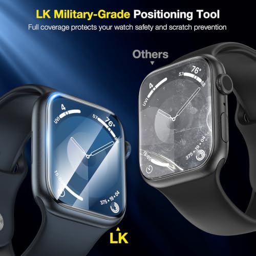 Image of LK 6 Pack for Apple Watch Screen Protector 45mm Series 9 8 7 [New Version] Anti-Scratch, Self-Healing Soft TPU Screen Protector for Apple Watch 45mm, Bubble Free, HD Transparent, Touch Sensitive