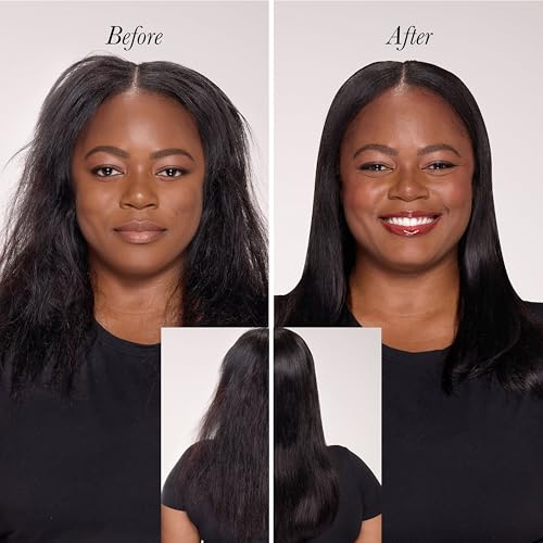 L'ANGE HAIR Smooth It 2-in-1 Hair Straightener Brush, Black - image 8