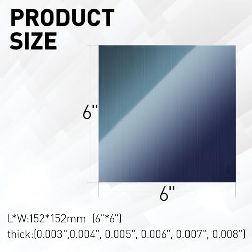 Abjhcad CARBON STEEL SHIM STOCK ASSORTMENT-91 6Pcs Carbon Steel Shim Stock Assortment thumb #1