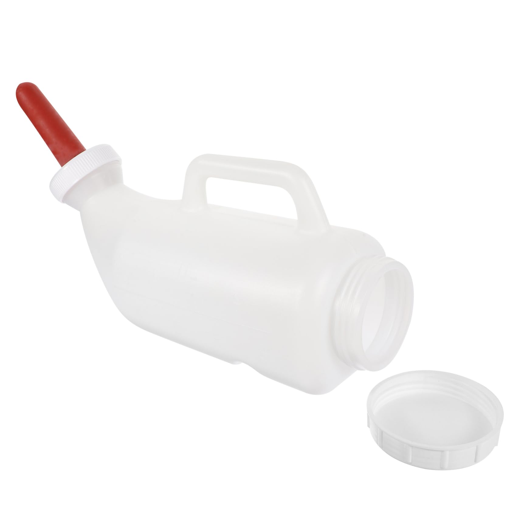 HANABASS 2juegos Biberón De Alimentación Para Terneros Con Asa Botella De Leche Horizontal Para Corderos y Cabras Chupete De Reutilizable Alimentador De Ganado