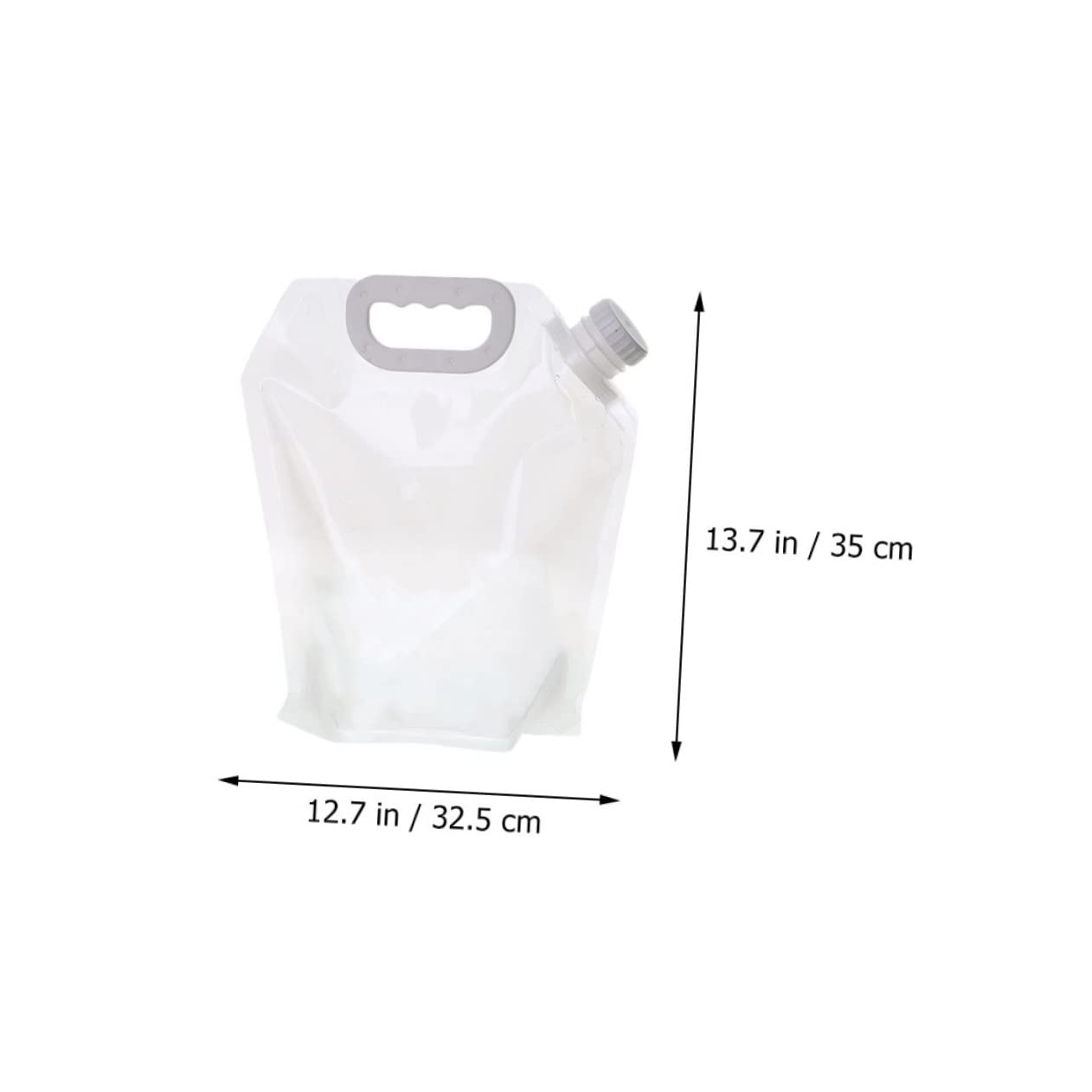 TOYANDONA 1set Folding Water Bag Portable Outdoor Emergency Water Pouch for Camping Hiking and Picnics Leakproof Design for and Use 2pcs