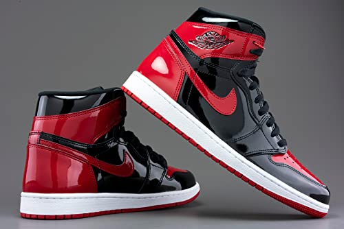 Image of Nike Air Jordan 1 Retro High Og Men's Trainers, Black Red, 8 US