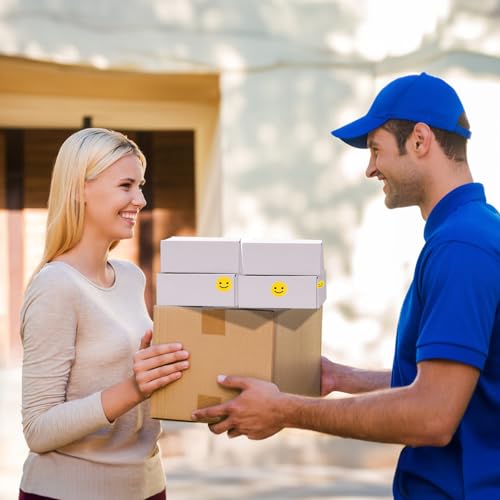 Image of RLAVBL 9x6x2 Shipping Boxes Set of 50, White Corrugated Cardboard Box for Packing, Mailing, Business