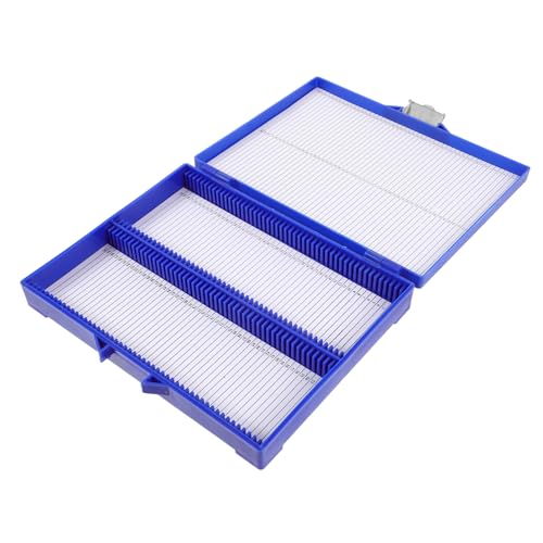 CIYODO Scientific Easy to Store Organize Microscope Slides in Lab or Classroom Safe Slot Channels