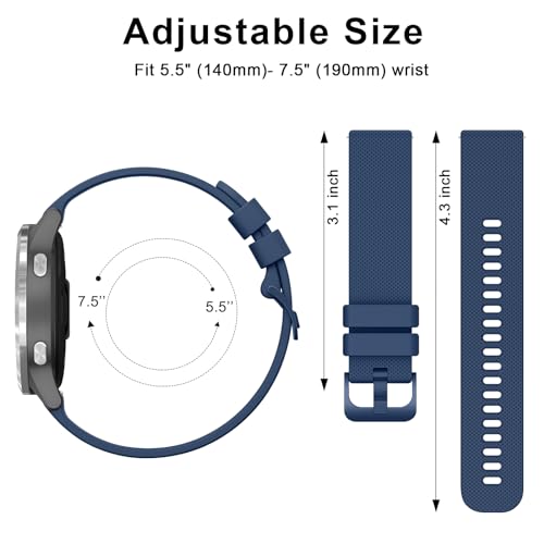Correa de silicona 18mm para smartwatch Garmin miniatura 4