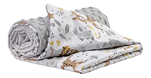 Couverture Bébé Douce - 75 X 100 Cm, Mélange Coton, Hypoallergénique, Double Face, Certifiée Oeko-Tex
