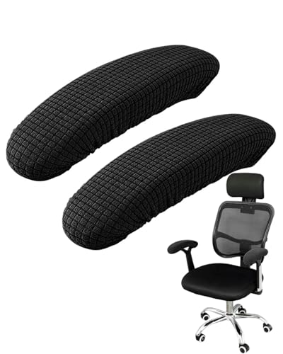 BARRU Paquete de 2 fundas extraíbles para reposabrazos silla juego, lavables a máquina,elásticas,para fundas protectoras,alivia las molestias los codos,funda para reposabrazos silla oficina