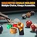 Banly Magnetic Pool Chalk Holder with Fixed Belt Clip, Portable Magnetic Clip Pocket Chalker, Mini Chalk Holder Pool Billiards, Pool Cue Chalk Case Container Box for Billiard