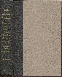Hardcover The Great World: Portraits and Scenes from Greville's Memoirs (1814-1860) [Unknown] Book