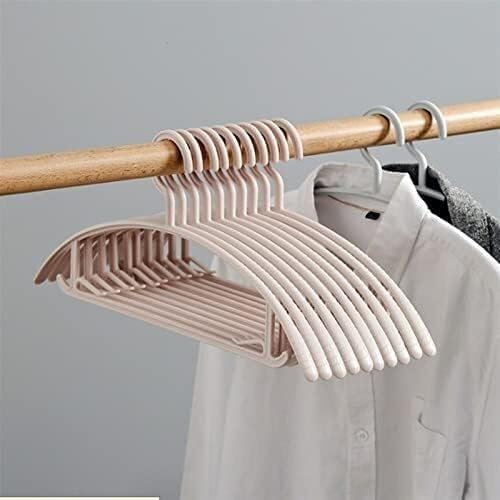 Coat Rack,Clothes organizer， Clothes Hangers/Coat Hangers 10pcs/Set No Trace Hanger Household Widened Non-Slip Clothes Hangers Thickened Plastic Rack Anti-Deformation Hanger Hangers (Color : A-Gray) (