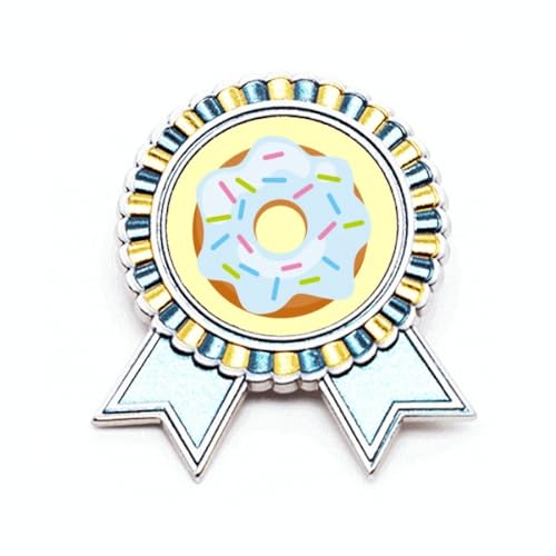 Broche dessert bleu Sweet Food, le cadeau idéal en métal taille M
