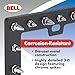 Bell Automotive 22-1-46117-8 Spike License Plate Frame, Corrosion Resistant, Easy to Install