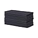 E-Living Store Polyester Commercial Quality Heavy Duty Cloth Napkins (18x18-inch) for Restaurant or Home Table, Bulk Set of 12, Black