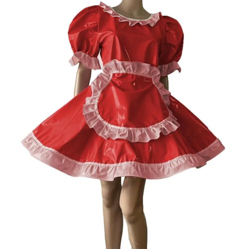 Robe à manches courtes femme col rond tenue cosplay sur mesure