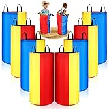 8 Pack Potato Sack Race Bags Outdoor Games Oxford Cloth Sacks Colorful Potato Sacks for Races Carnival Jumping Bag for Kids Birthday Party and Outdoor Games Family Party Supply 11.8 x 27.6 Inch