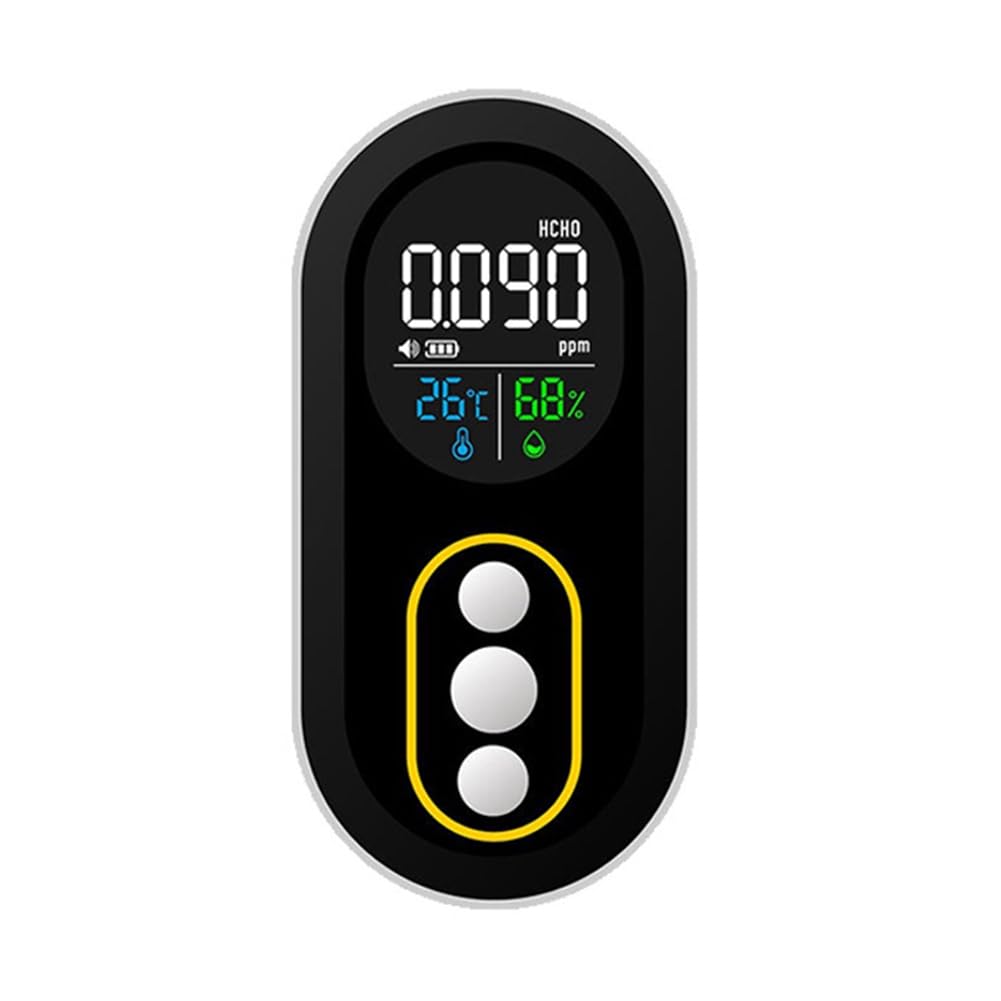 Jnchdghwa Buzzer Alarm Formaldehyde Detector Indoor Air Quality Monitor Thermometer Hygrometer for Pollution