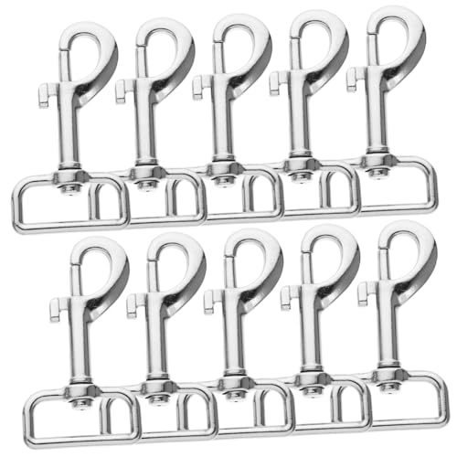 Abaodam 10個犬用リードクラスプ 重耐久スナップフック ペット用リーシュアクセサリー 鍵チェーンや道具に